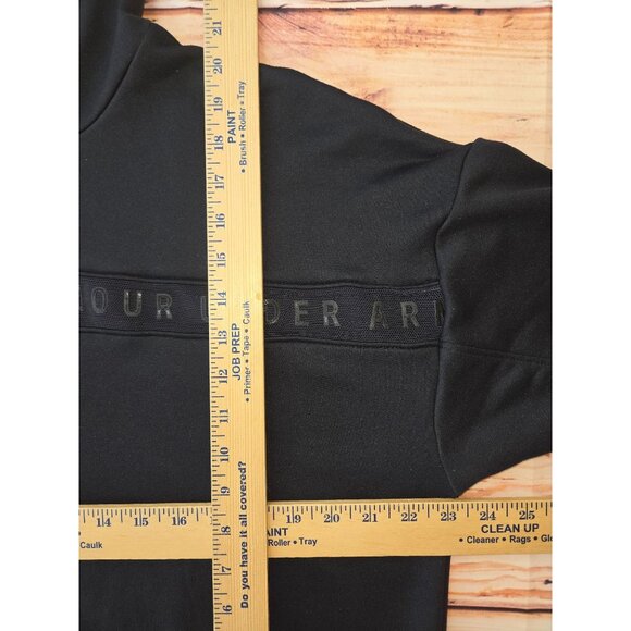 Under Armour Womens Black Loose Fit Cropped Hoodie Large - Picture 8 of 8